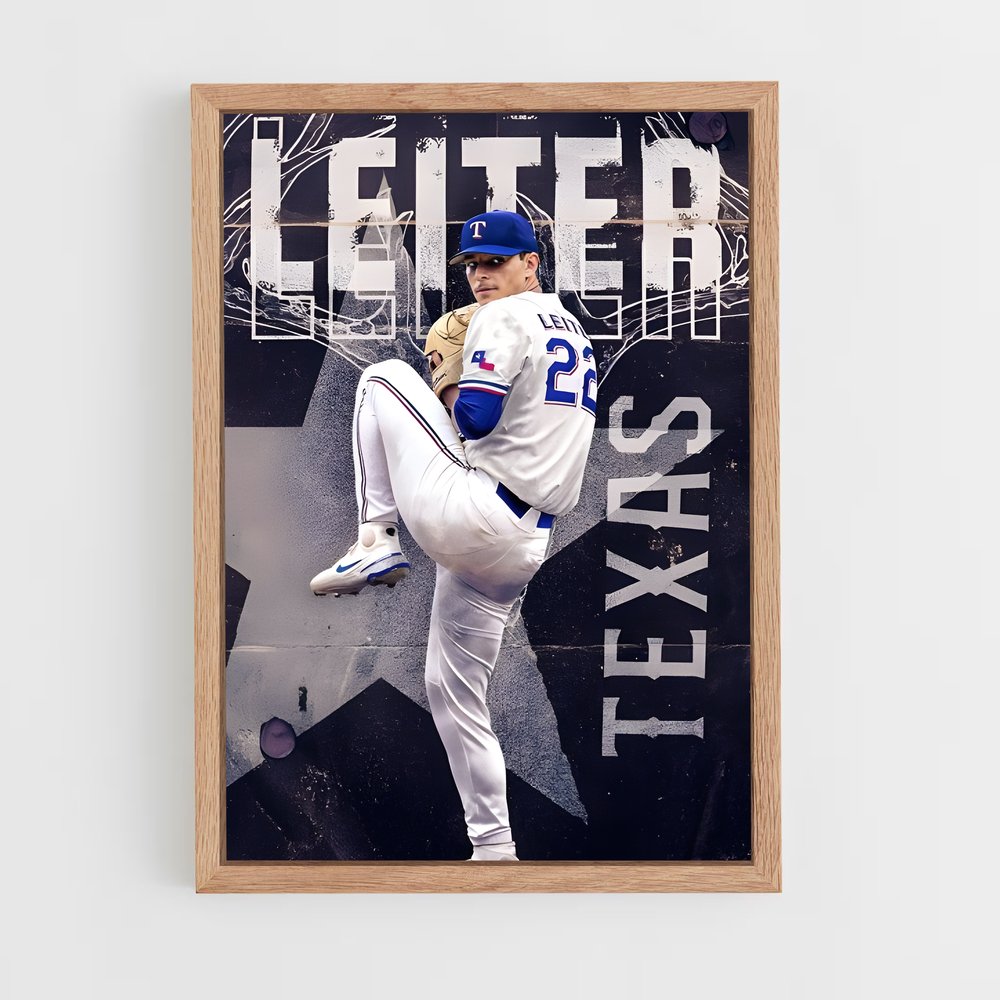 Poster Jack leiter – affiche Baseball (vue 4)